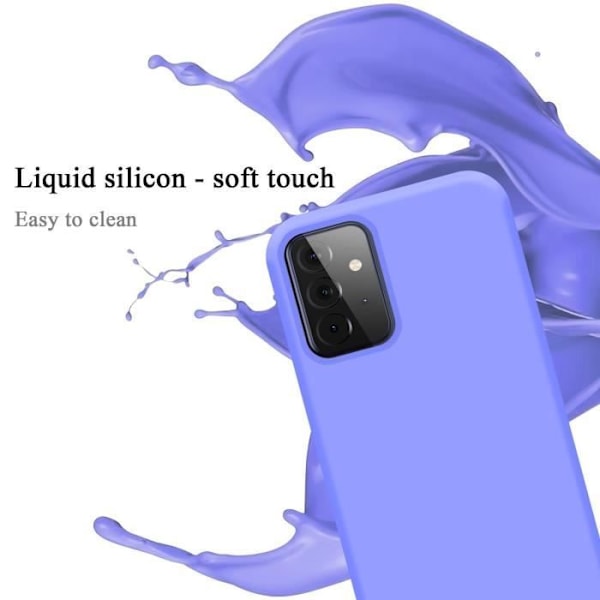 Coque - CADORABO - Samsung Galaxy A72 4G/5G - Silikon TPU - Ljus Lila - Stötabsorberande Skydd Ljuslila