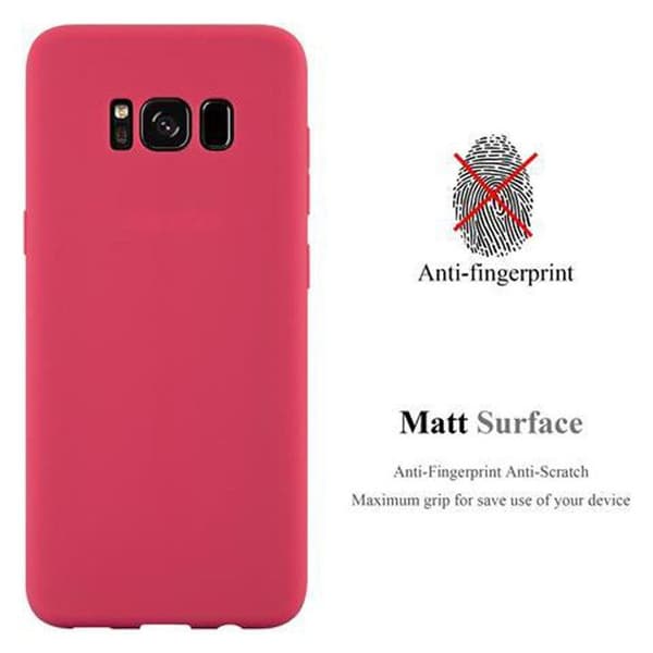 Skyddsskal för Samsung Galaxy S8 CANDY RÖD Stötsäker Silikon Röd