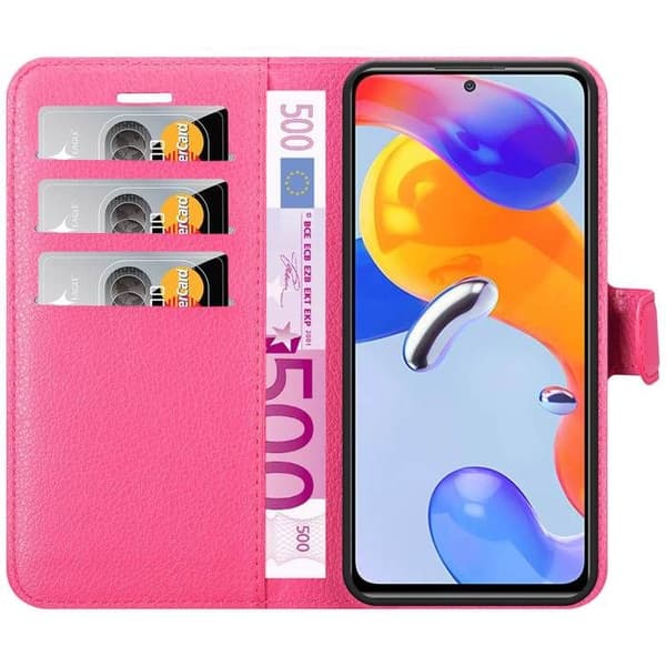 Fodral för Xiaomi RedMi NOTE 11 PRO 4G / 5G i SOCKERROSA Ros