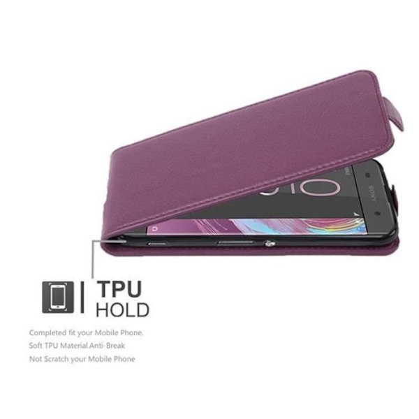 Cadorabo - Fodral Fodral för > Sony Xperia XA < i Flip Style – Fodral Fodral Bumper Wallet i slätt konstläder