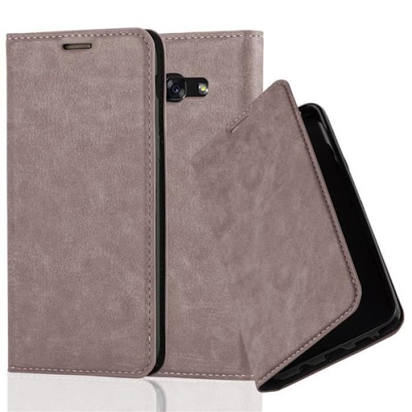 Samsung Galaxy A7 2017 (7) Fodral i KAFFEBRUNT från Cadorabo (INVISIBLE MAGNETIC CLOSURE Design) Fodral med fullständigt skydd
