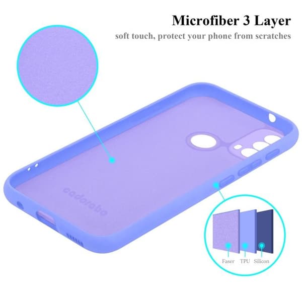 Skyddsskal för Motorola MOTO E20 / E30 / E40 Stötabsorberande i LIQUID LIGHT PURPLE Violett