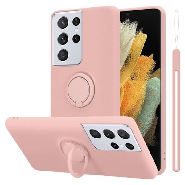 Coque - CADORABO - Samsung Galaxy S21 ULTRA - Silikon TPU - Stötskydd - Tunn och lätt design Rosa