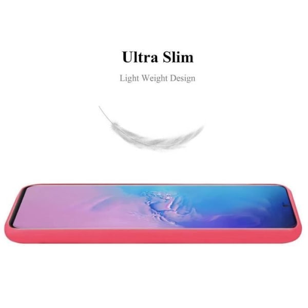 Skyddsskal - CADORABO - Samsung Galaxy S20 ULTRA - Silikon TPU - Stöttålig - Tunn och lätt design Röd