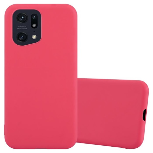 Coque för Oppo FIND X5 PRO Etui i CANDY RÖD Housse Case Cover Skydd Silikon TPU Case Röd