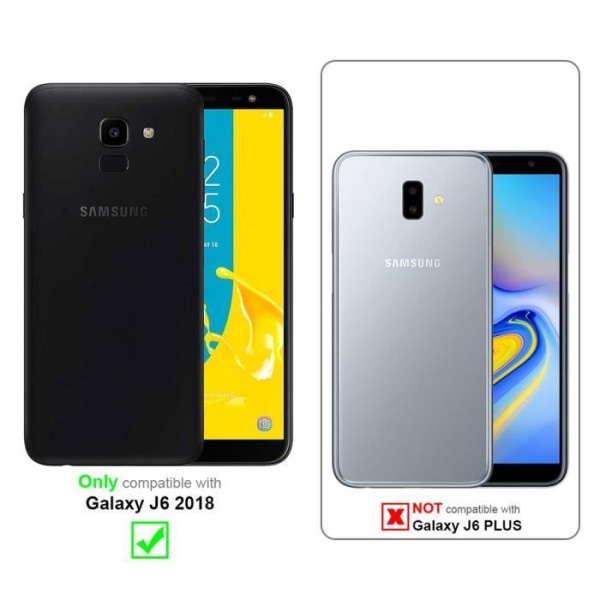 Fodral för Samsung Galaxy J6 2018 i CANDY DARK BLUE Cadorabo Cover Protection Silikon TPU-fodral