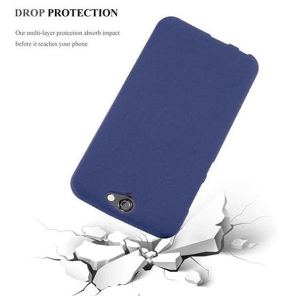 Skyddsskal för HTC ONE A9 FROST MÖRKBLAU Silikon TPU Blå