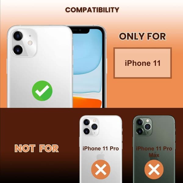 Härdat glas för iPhone 11 Skärmskydd Vit