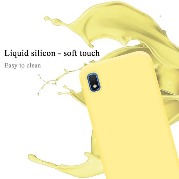 Coque - CADORABO - Samsung Galaxy A10 / M10 - Silikon TPU - Gul - Stötskydd Gul