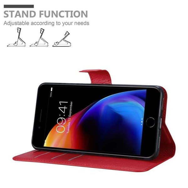 Etui för iPhone 7 PLUS / 7S PLUS / 8 PLUS i KIRSCHRÖD Röd