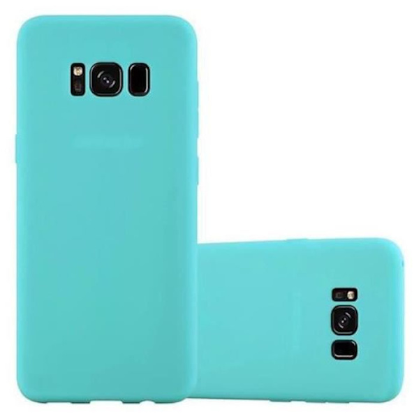 Samsung Galaxy S8-fodral CANDY BLUE Cadorabo DESIGN CANDY-fodral TPU Silikonskyddsfodral Fodral Ultra Slim Bumper