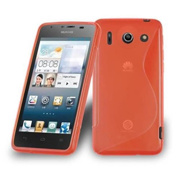 Huawei ASCEND G510 CHERRY RED Fodral Cadorabo DESIGN S Gel TPU Silikonskydd Fodral Skydd Ultra Slim Bumper