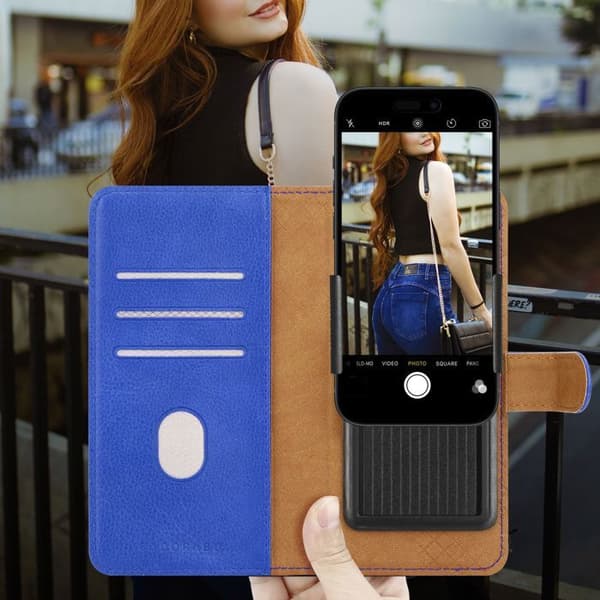 Fodral för Xiaomi Redmi Note 15 Pro Plus i BLÅTT Plånboks Skydd Blå