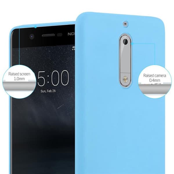 Skyddsfodral för Nokia 5 2017 CANDY BLÅ Stötabsorberande Silikon Blå