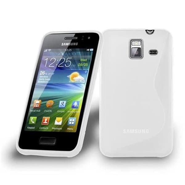 Skal för Samsung Galaxy WAVE Y i SEMI TRANSPARENT Vit