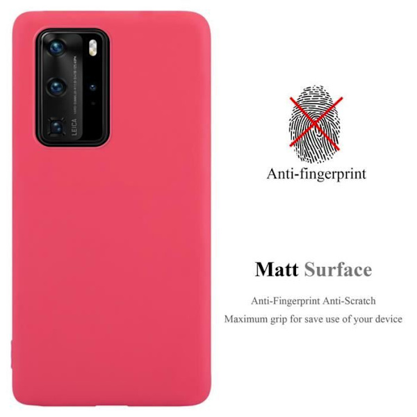 Coque för Huawei P40 PRO - CADORABO - Candy Röd - Silikon TPU - Lätt skydd - Trendig design Candy Red