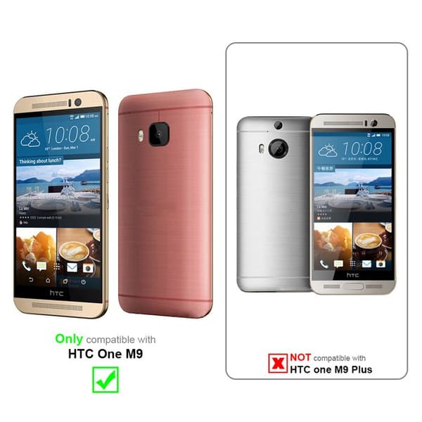 Transparent stötsäker silikonfodral för HTC ONE M9 Gul
