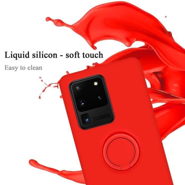 Coque - CADORABO - Samsung Galaxy S20 ULTRA - Silikon TPU - Röd - Stötskydd Röd