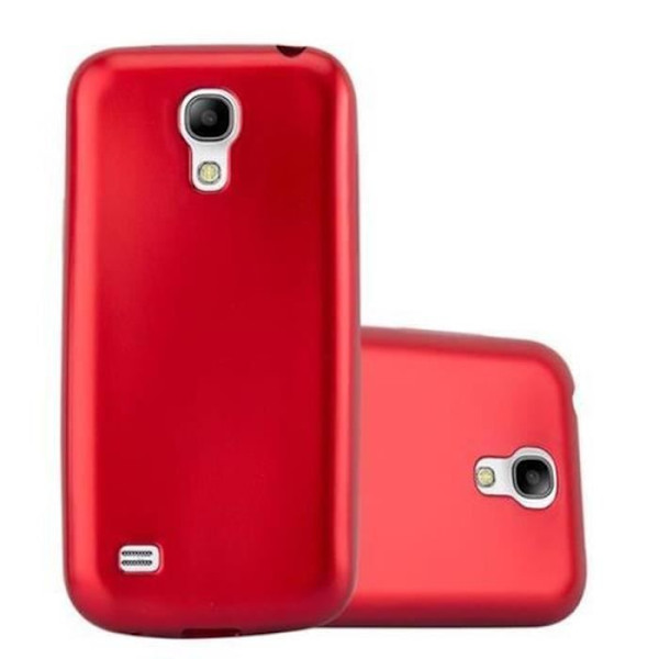 Cadorabo fodral för Samsung Galaxy S4 MINI - i rött - Mjukt TPU silikonskyddsfodral med anti-chock