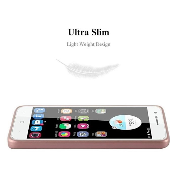 Cadorabo fodral för ZTE Blade V8 MINI - i rosa - Mjukt TPU silikonskyddsfodral med anti-chock Rosa