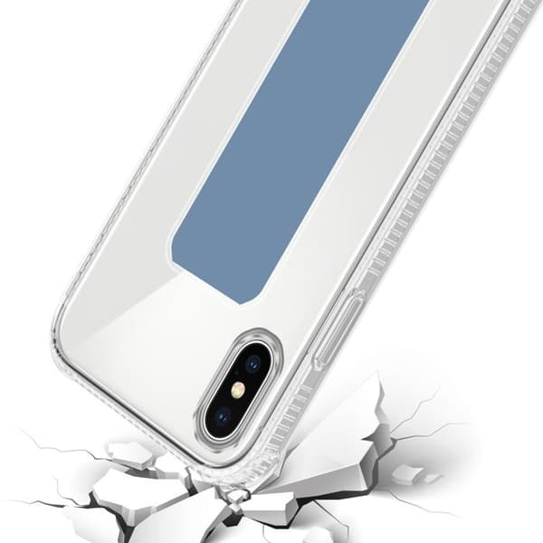 Skal för iPhone XS MAX LJUST BLÅ med stöd och ställfunktion Blå