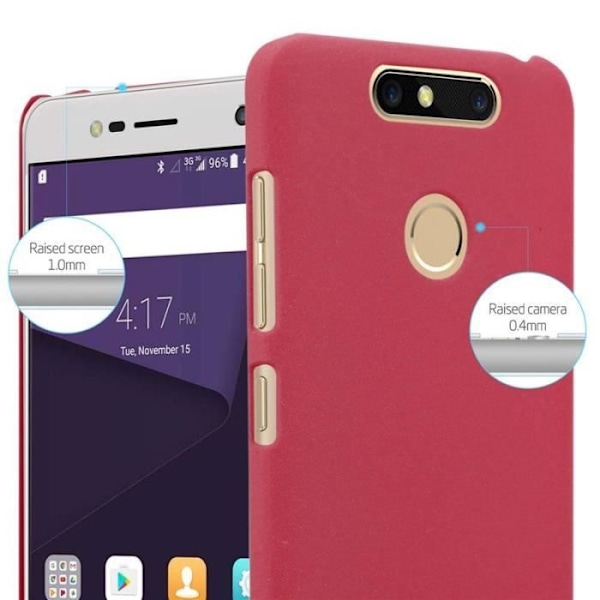 Coque - CADORABO - ZTE Blade V8 MINI - Röd - Hård skydd - Matt design Röd