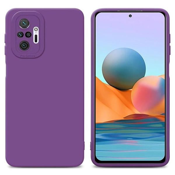 Coque för Xiaomi RedMi NOTE 10 PRO i FLUID VIOLET MAT Fodral Etui Case Cover i silikon TPU flexibel skydd Lila