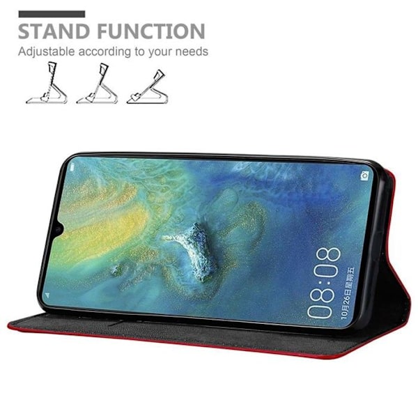 Fodral för Huawei MATE 20 X Skal i RÖD ÄPPLE Plånboksfodral Skydd Cover Röd