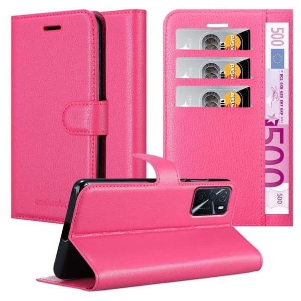 Etui för Oppo A16s / A54s i SOCKERROSA Ros