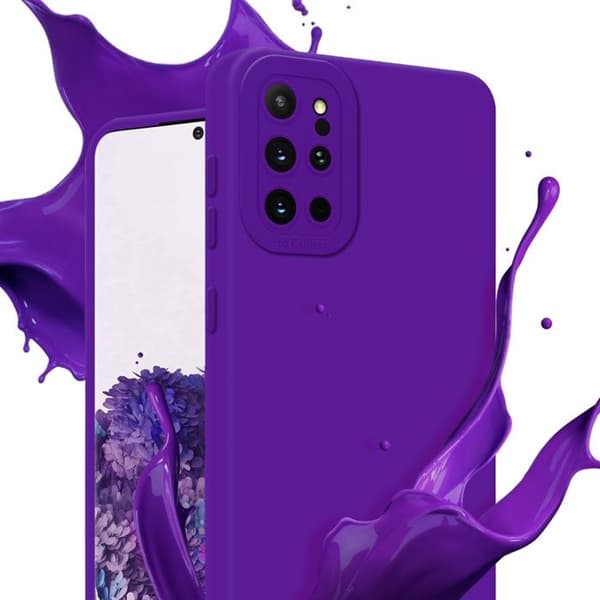 Skyddsfodral för Samsung Galaxy S20 PLUS i MÖRKLILA FLUID Antichock Violett