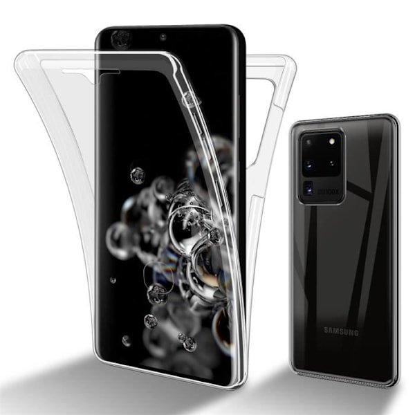 Cadorabo Fodral för Samsung Galaxy S20 ULTRA i Transparent Fodral 360° Helkroppsskydd Skärmskydd Transparent