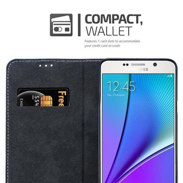 Skyddsfodral för Samsung Galaxy NOTE 5 Fodral i BLÅ BRUN Skyddsetui Blå