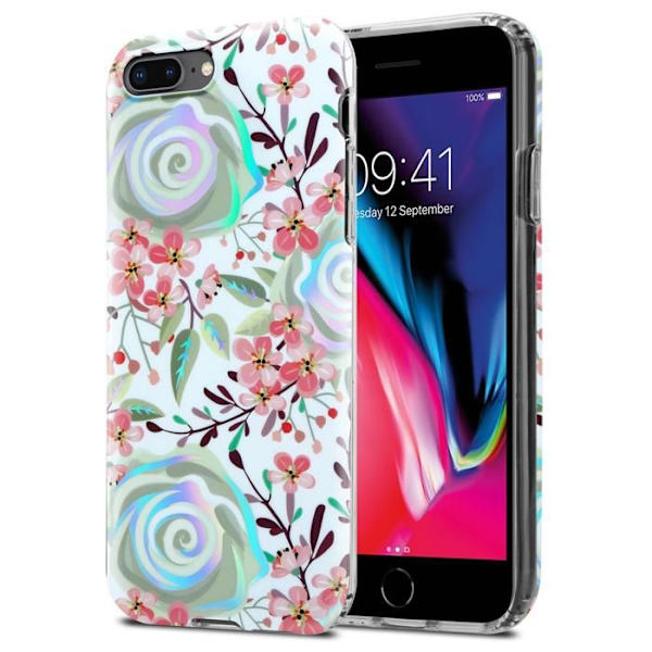 Fodral för iPhone 7 PLUS / 7S PLUS / 8 PLUS FLEURS DE PÊCHE Etui Skydd Blomsterdesign