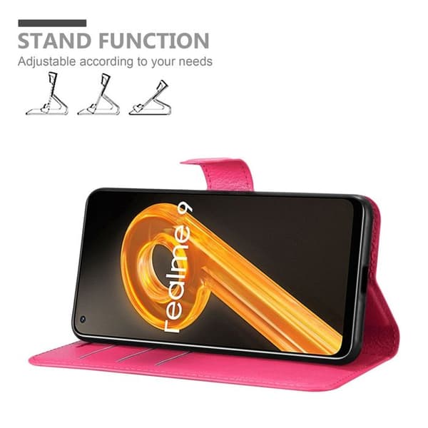 Etui för Realme 9 4G / 9 PRO+ i SOCKERSÖT ROSA Ros