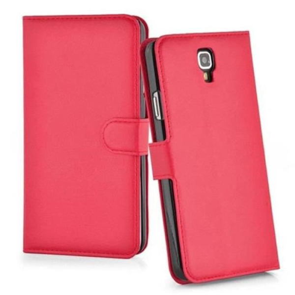 Cadorabo Fodral Samsung Galaxy NOTE 3 NEO RED Fodral Fodral Fullt skydd Magnetisk Stöder Stand Card Slot