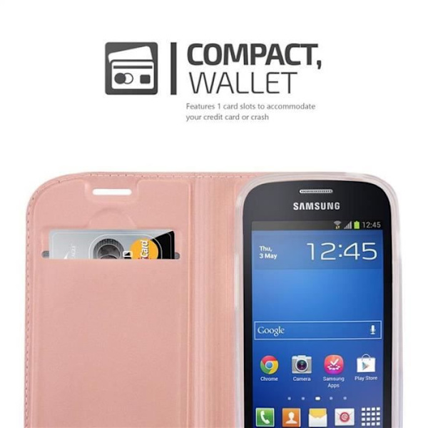 Cadorabo Fodral till Samsung Galaxy S3 MINI i CLASSY ROSÉ GULD