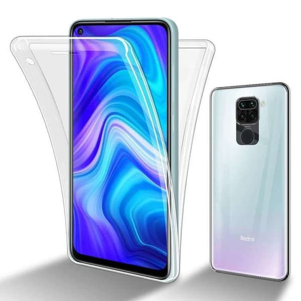 Transparent skal för Xiaomi RedMi NOTE 9 Heltäckande skydd Vit