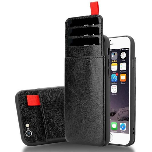 Fodral för iPhone 6 PLUS/6S PLUS - CADORABO - Ebenholts - Silikon TPU - Mjuk Hölje - Estetiskt Skydd Ebensvart