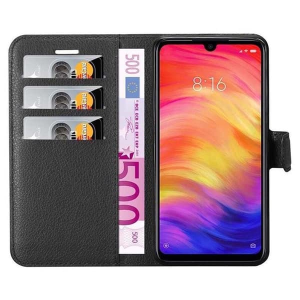 Etui för Xiaomi RedMi NOTE 7 i JETSVART Svart