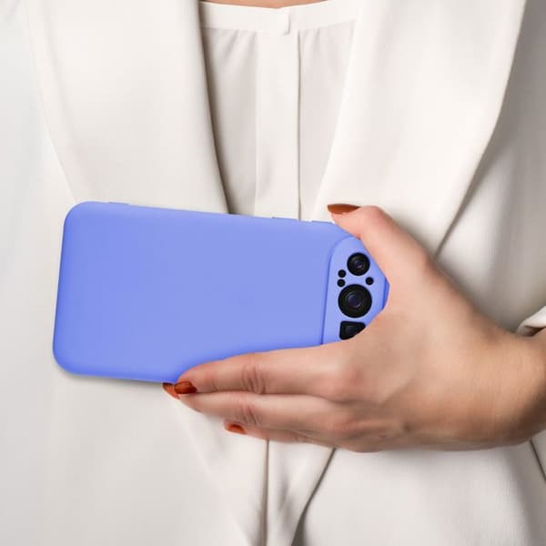 Skal för Google Pixel 9 PRO Stötabsorberande i LIQUID LIGHT PURPLE Violett