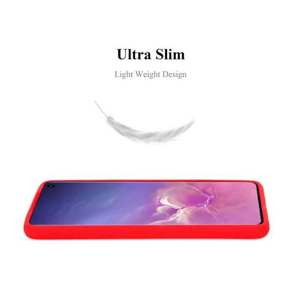 Coque - CADORABO - Samsung Galaxy S10 4G - FROST RÖD - Silikon TPU - Lätt skydd Frost Röd