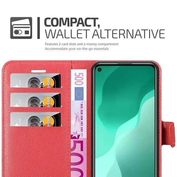 Etui för Huawei NOVA 7 SE i KIRSCHRÖD Röd