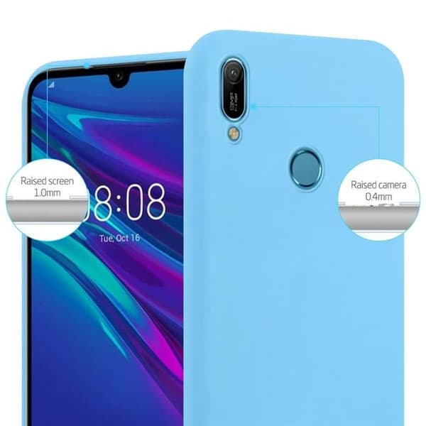 Skyddsfodral för Huawei Y6 2019 CANDY BLÅ Stötsäker Silikon Blå