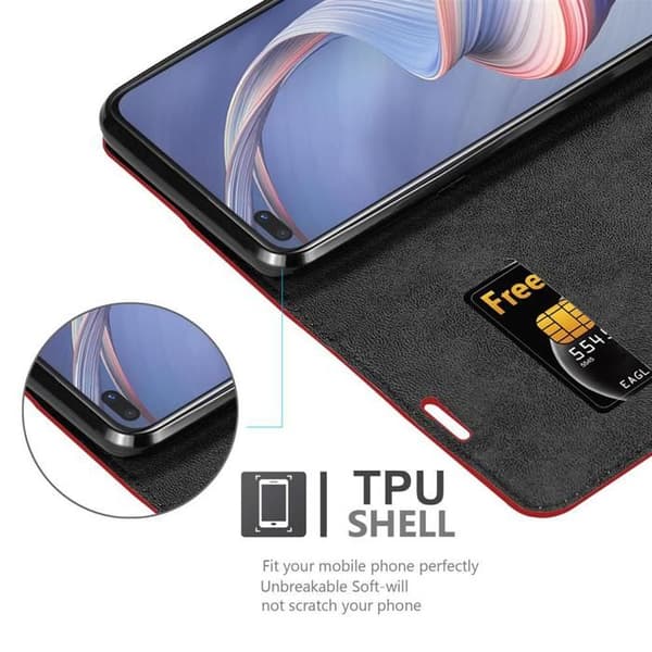 Fodral för Oppo A92s Skal i ÄPPLE RÖD Röd