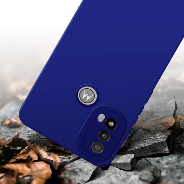 Skyddsfodral för Motorola MOTO E20 i FLUID BLÅ Stötsäker Blå