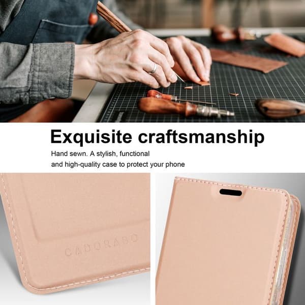 Flipfodral för Samsung Galaxy NOTE 20 Etui i CLASSY GULDROSA Plånbok Stötsäker Ros