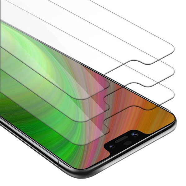3x Härdat skärmskydd i glas för Google PIXEL 3 XL, Högt transparent härdat glas skyddfilm Vit