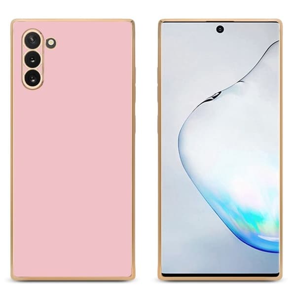 Skydd för Samsung Galaxy NOTE 10 Glansig Rosé - Guld med skydd för kameran Ros