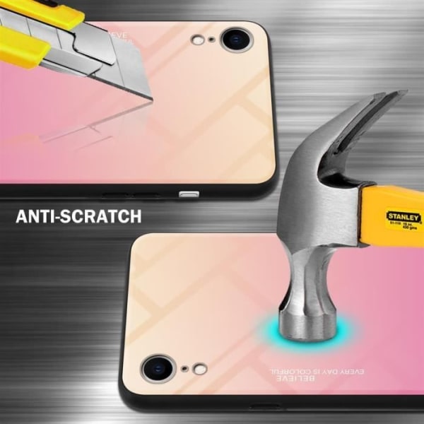 Fodral till Apple iPhone XR Skal i GUL - ROSA Fodral Skydds tvåfärgad TPU Gul, Rosa