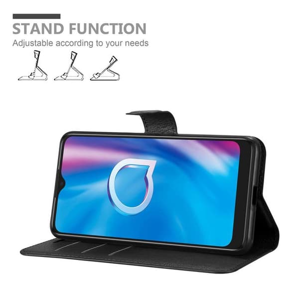 Etui för Alcatel 1S 2020 i JET BLACK Svart